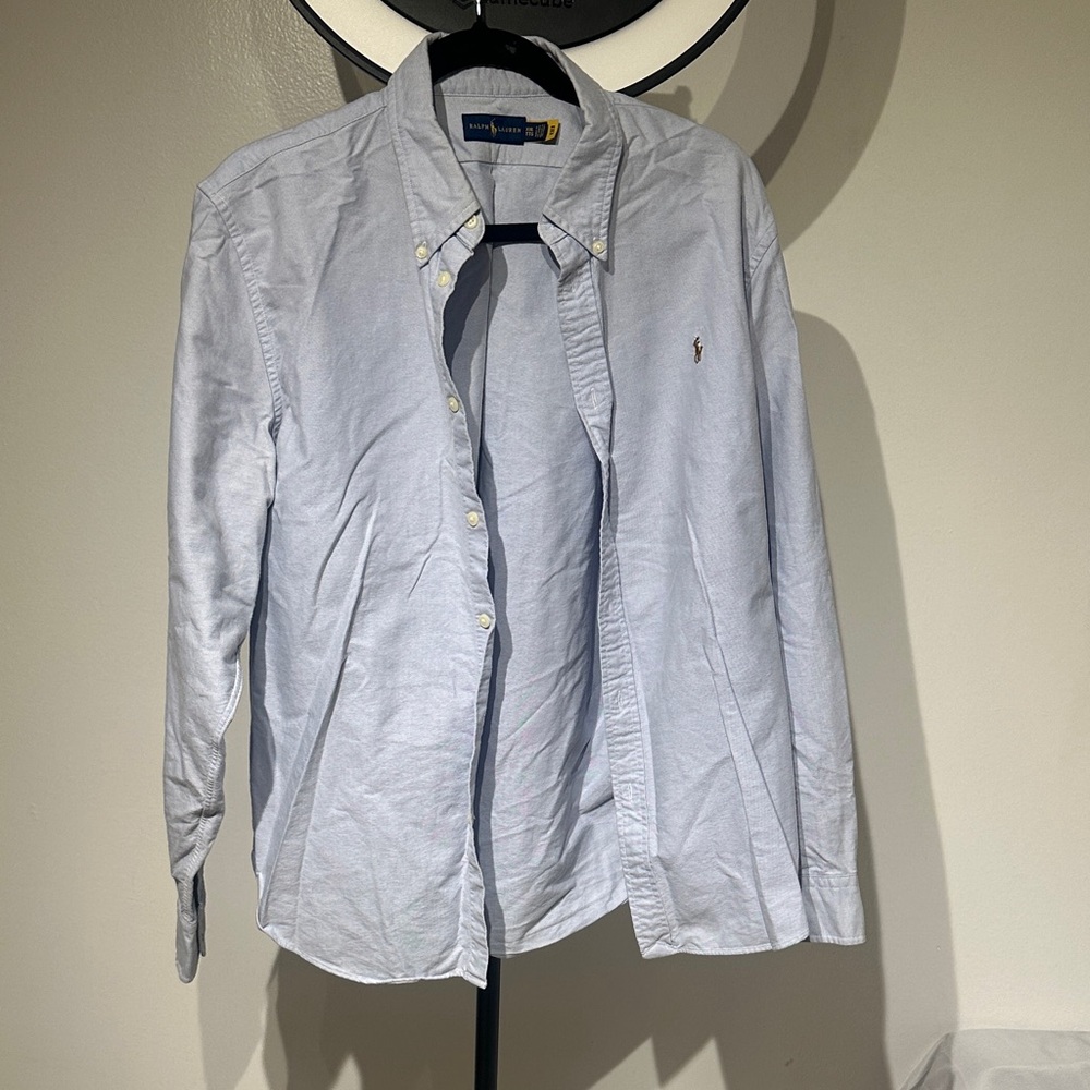 Polo by Ralph Lauren Men's Sky Blue Button Down Shirt